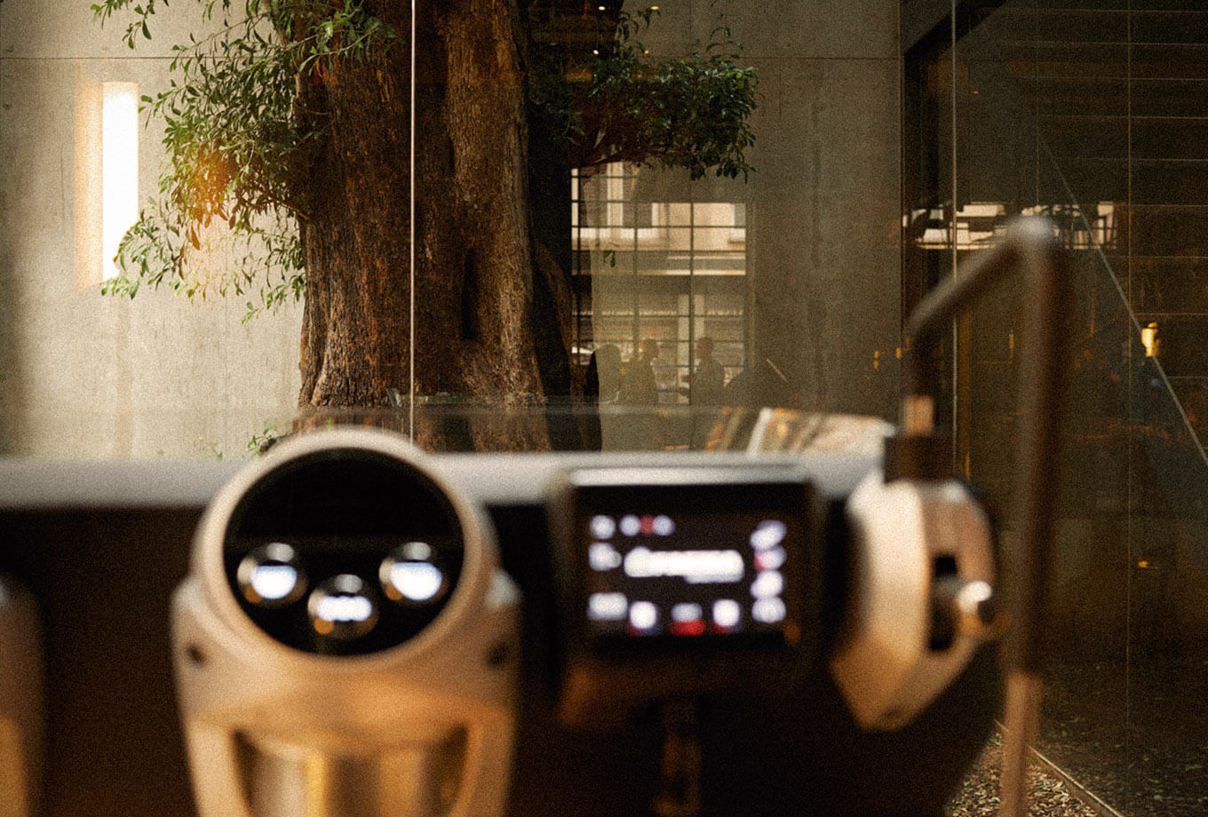 Faema E71E, Detail Bedienelemente