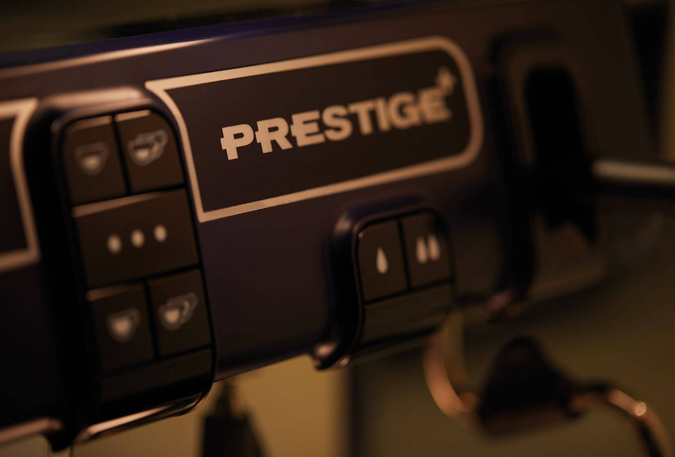Faema Prestige, Detailansicht Brühgruppe