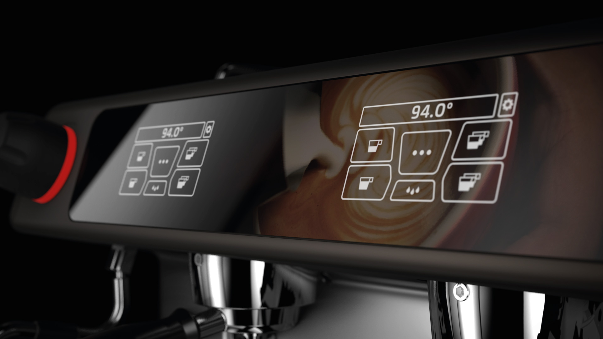 La Cimbali M40, Touch-Display Detail